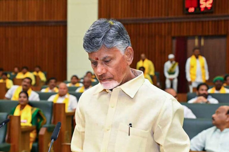 After 31 months, Chandrababu Naidu enters the Andhra Assembly and upholds his vow.